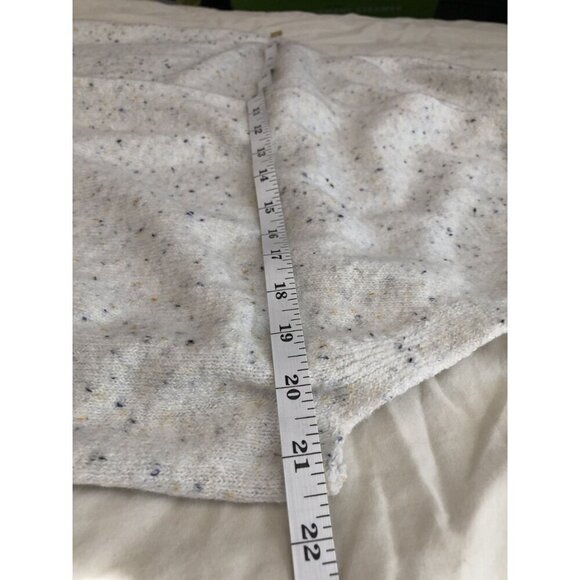 NWT Loft Open Front Duster Sweater Vest Women's XS-S White Speckled Pockets - Picture 6 of 7
